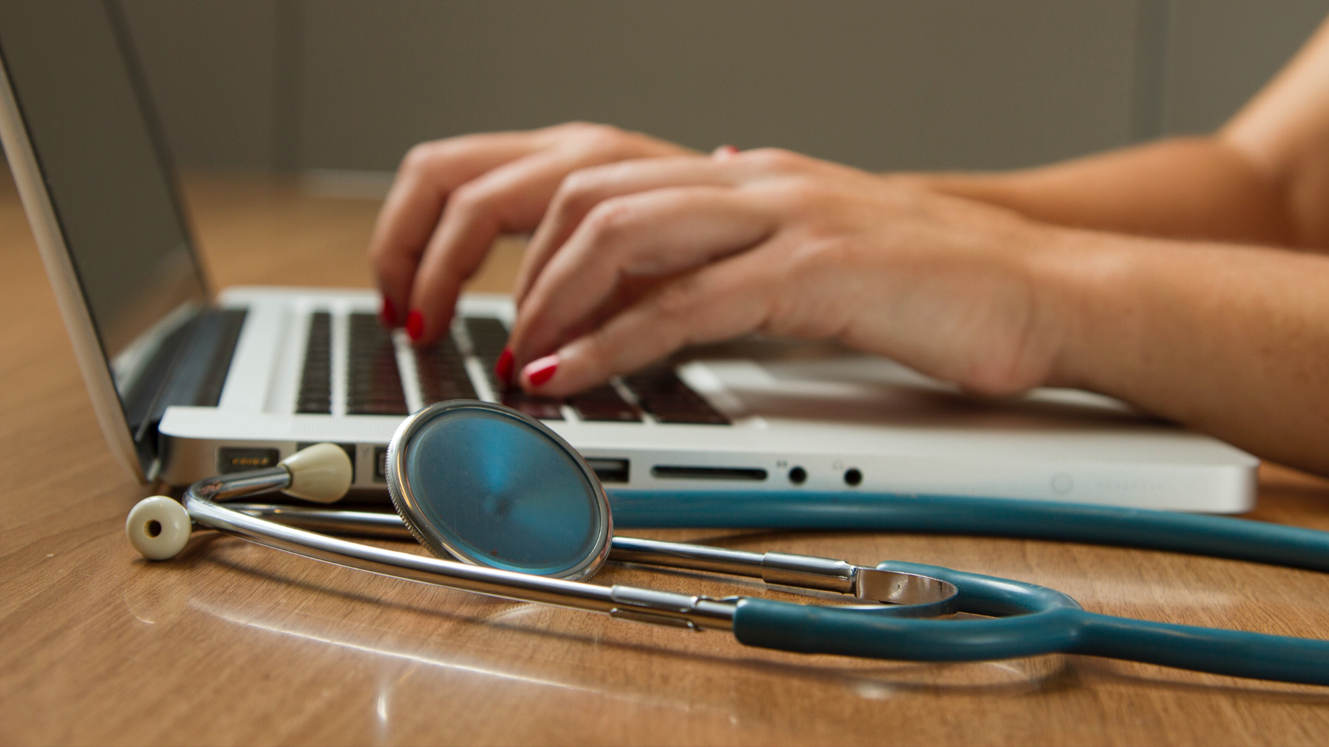 Stethoscope and Laptop Computer. Laptop computers and other kinds of mobile devices and communications technologies are of increasing importance in the delivery of health care.